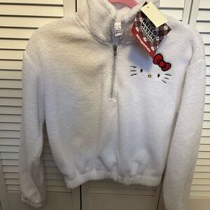 Hello Kitty White Fleece Sweatshirt